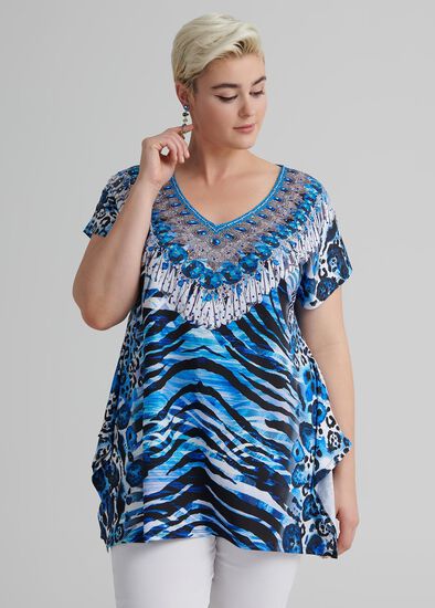 Plus Size Blue Skies Top