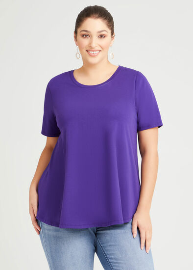 Plus Size Organic Crew Swing Basic Tee