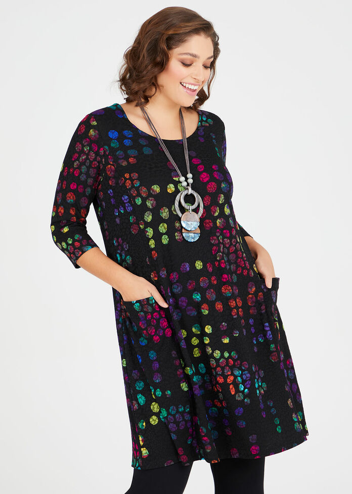 Spot On Jacquard Dress, , hi-res