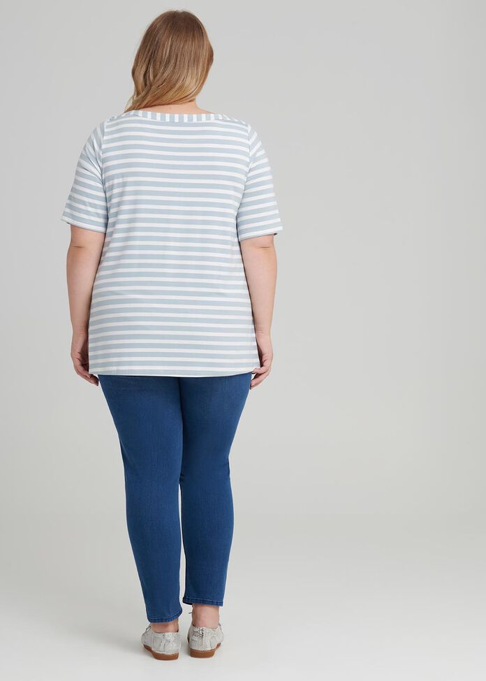 Whisper Stripe Top, , hi-res