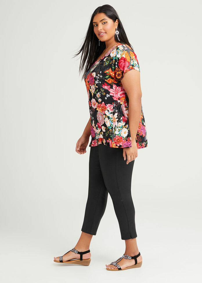 Natural Blooms Frill Top, , hi-res