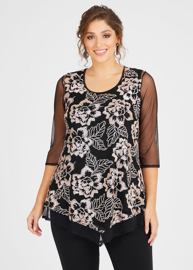 Plus Size Bella Sequins Tunic