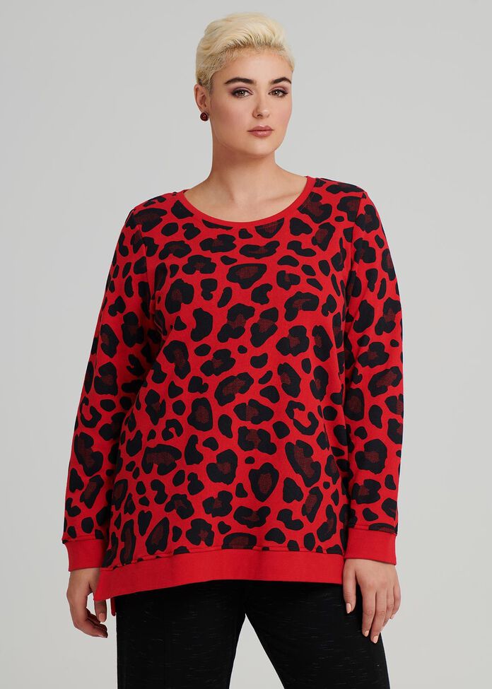 Leopard Luxe Top, , hi-res