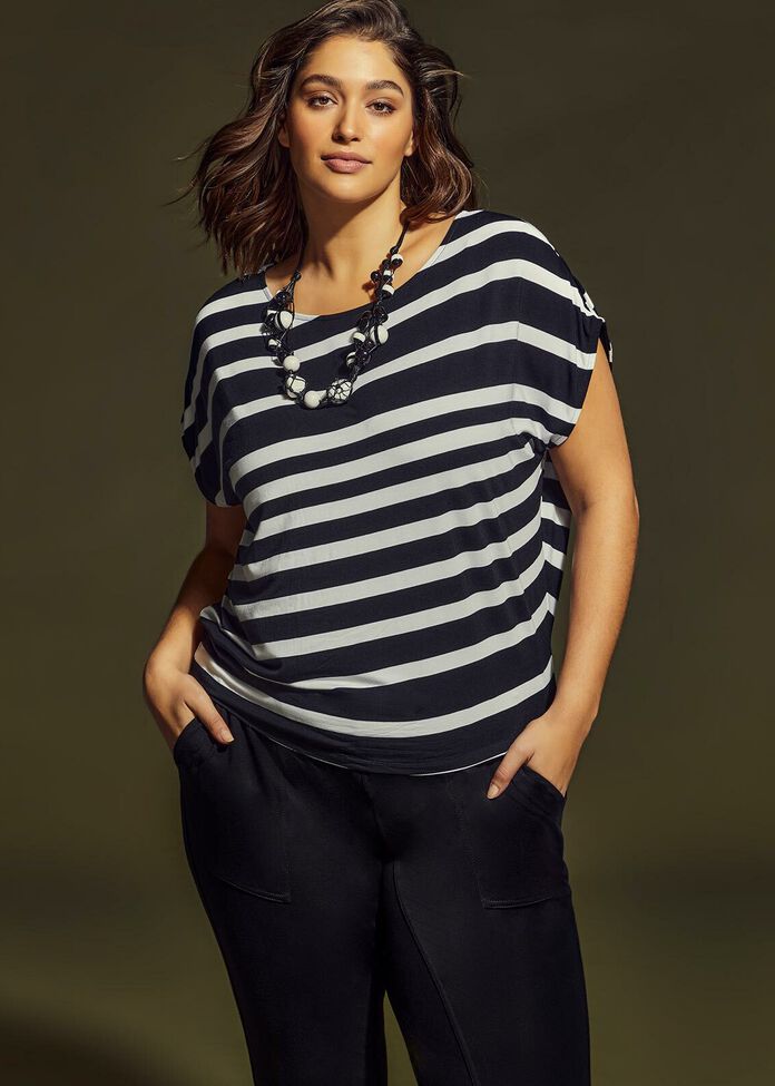 Bamboo Stripe Top, , hi-res