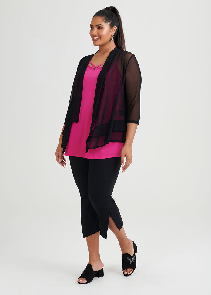 Bellrose Mesh Cardi, , hi-res