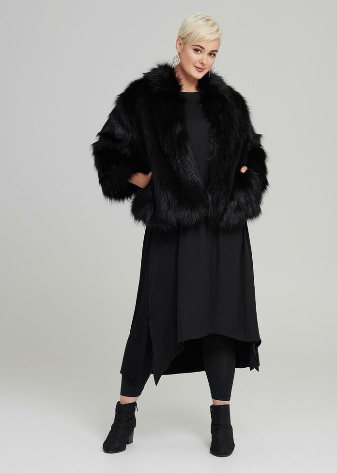 Iconic Faux Fur Jacket, , hi-res