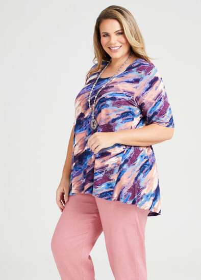 Plus Size Natural Archipelago Top