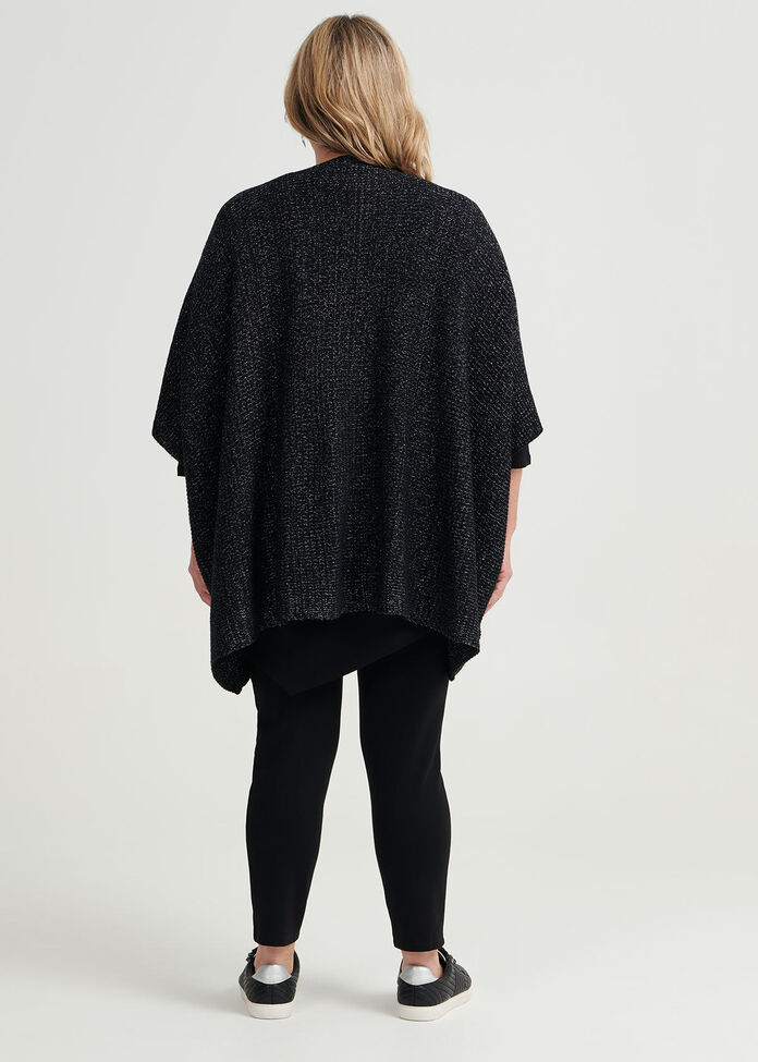 Twist Front Poncho, , hi-res