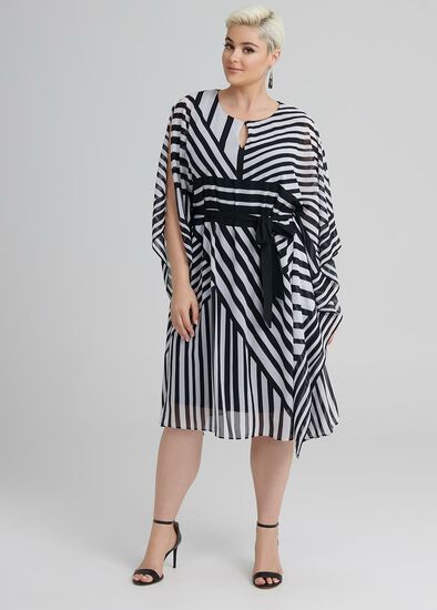 Plus Size Oaks Stripe Kaftan