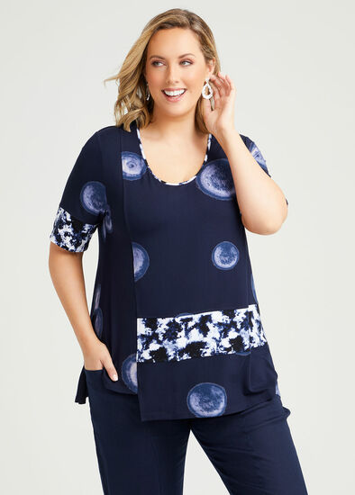 Plus Size Midnight Bamboo Top