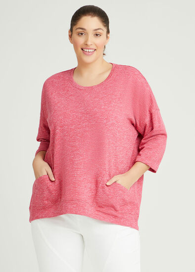 Plus Size Cotton Leisure Sweat Top