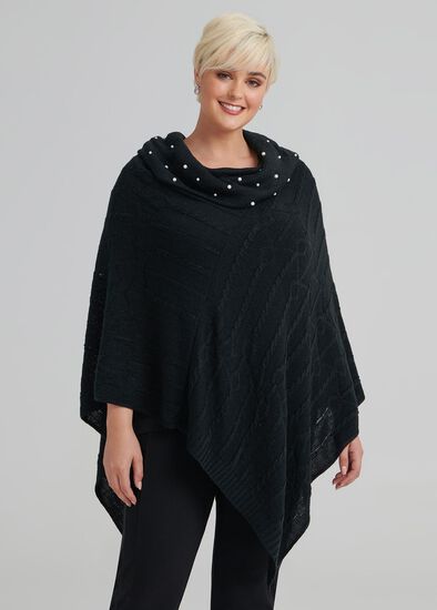 Pearl Cable Poncho