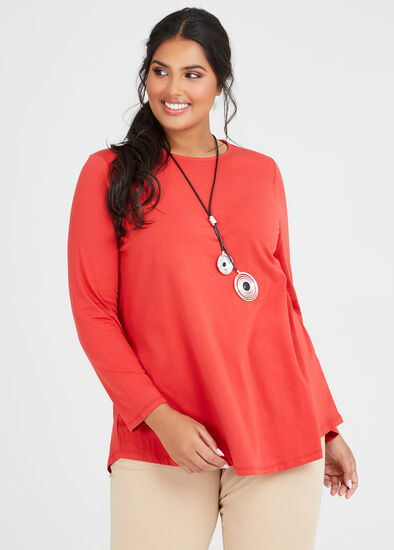 Plus Size Organic Long Sleeve Top