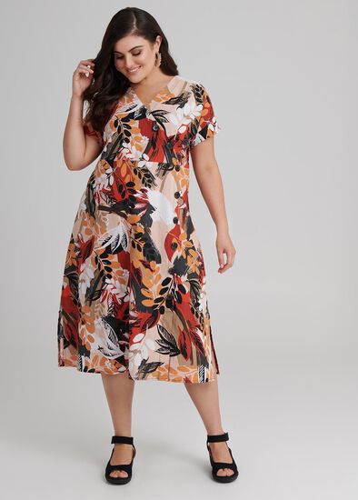 Plus Size Sarari Spice Linen Dress