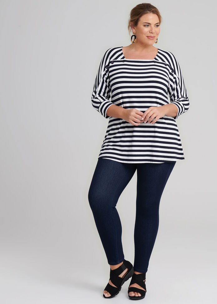 Stripe Bamboo Top, , hi-res