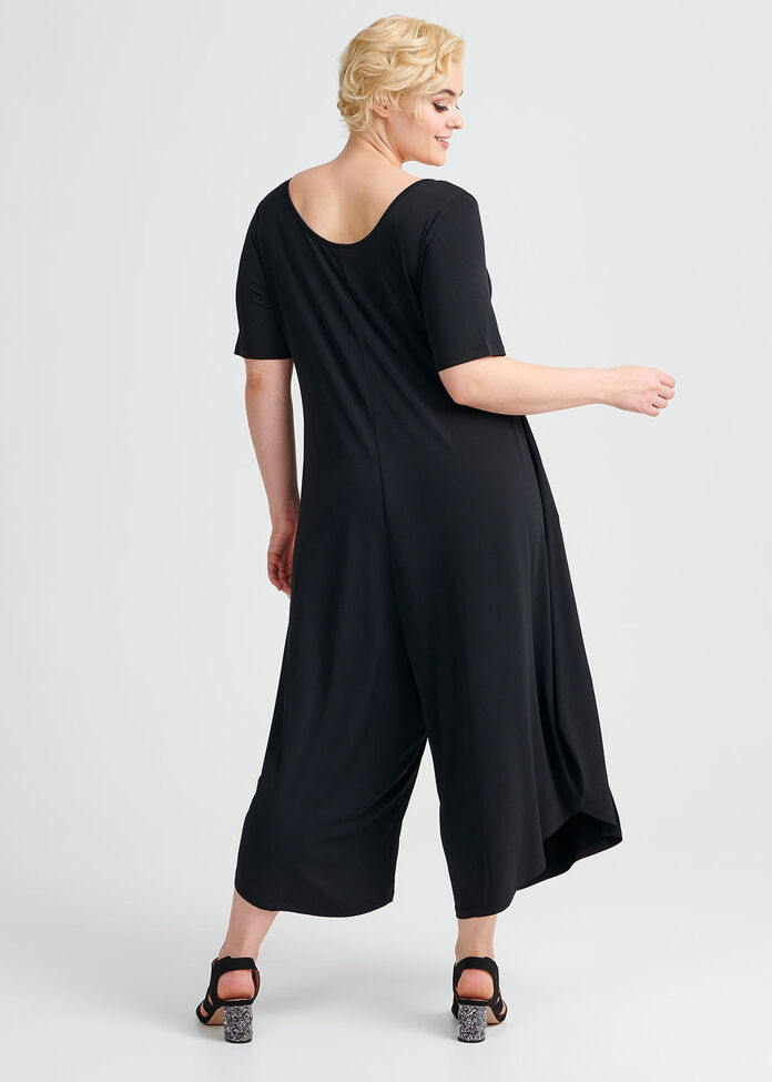 Essential Short Sleeve Jumpsuit, , hi-res