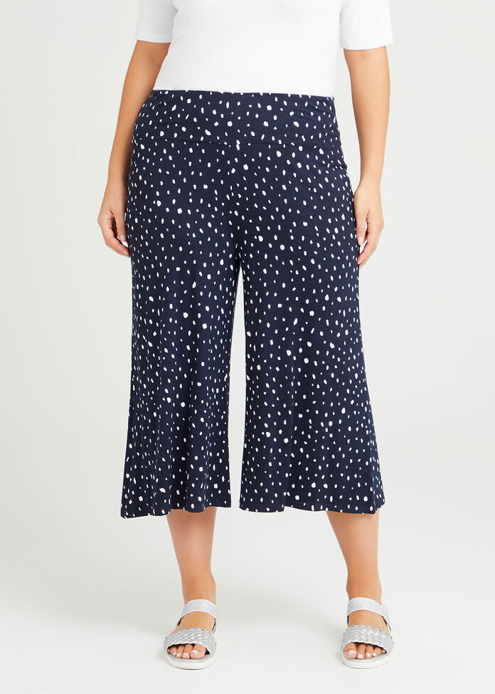 Bamboo Spot Crop Pant, , hi-res