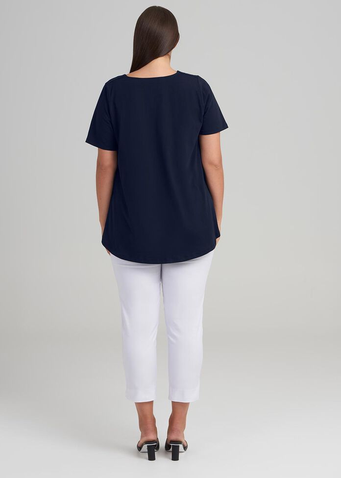 V Neck Swing Tee, , hi-res