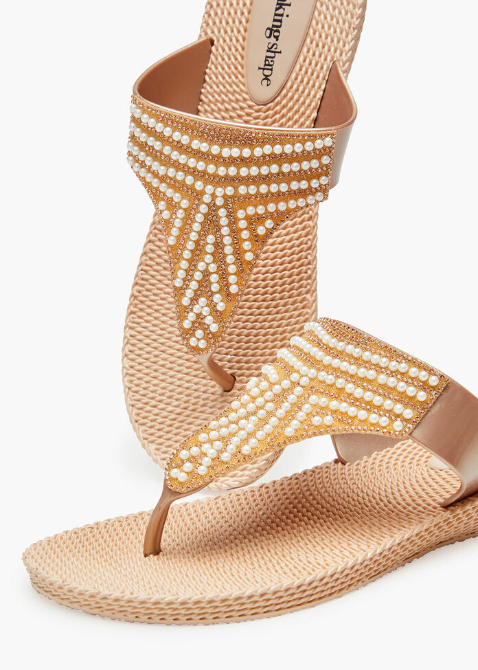 Pearl Wedge Jelly Sandal, , hi-res