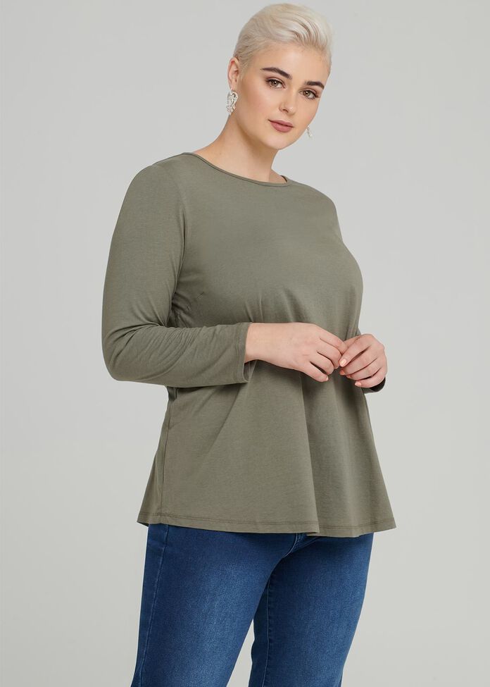 Easy Wear Ls Top, , hi-res