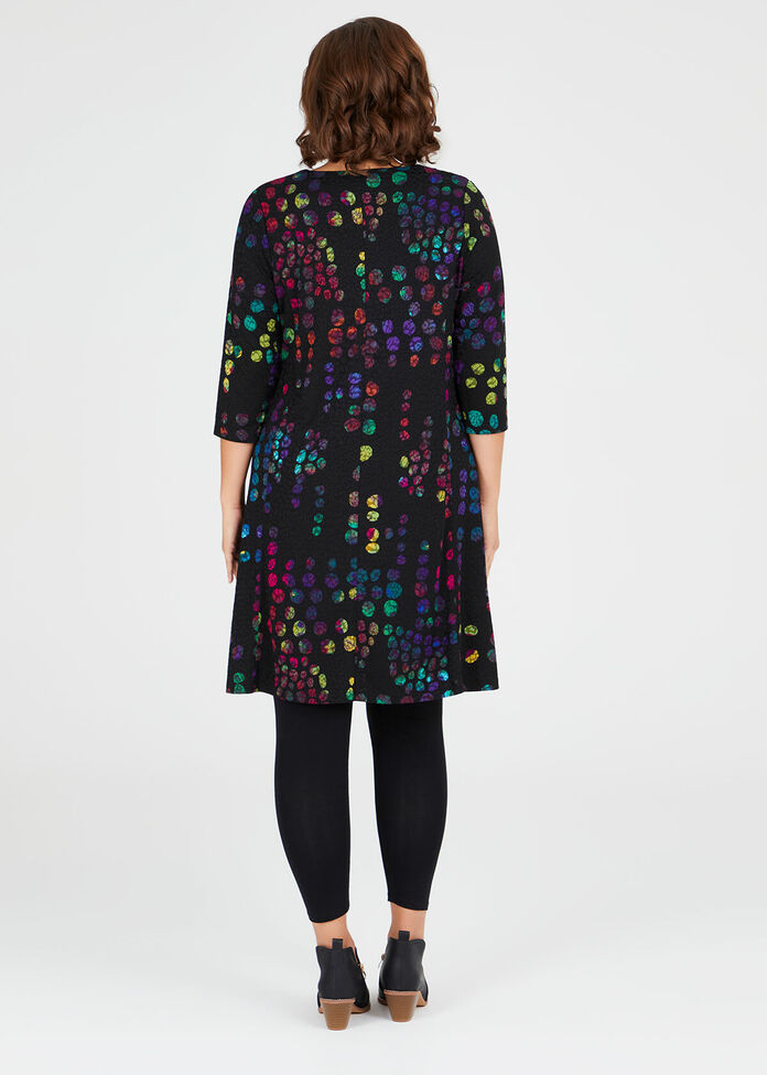 Spot On Jacquard Dress, , hi-res