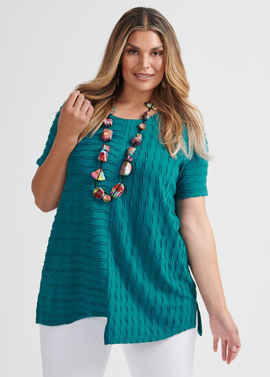 Plus Size Breaking The Waves Top