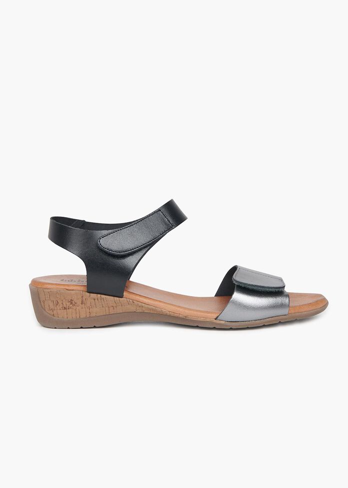 Barcelona Leather Sandal, , hi-res