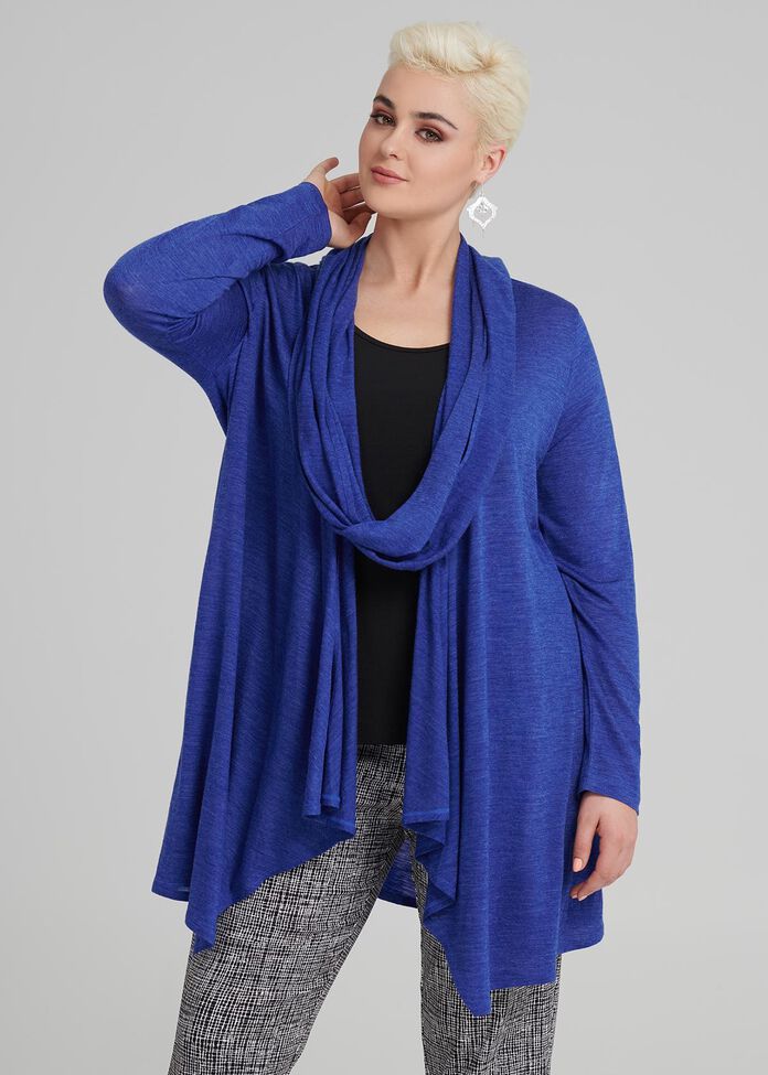 Winter Blues Wool Cardi, , hi-res