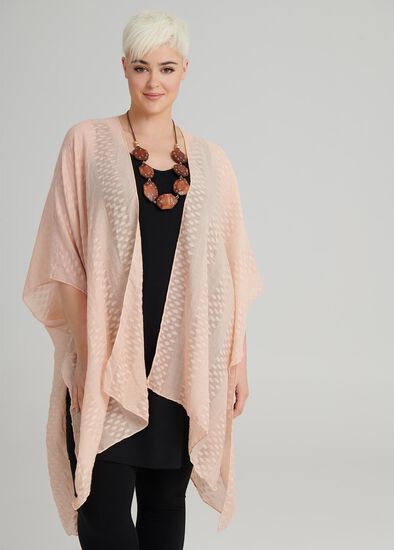 Peach Dobby Cape
