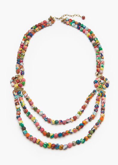 Layered Kantha Necklace