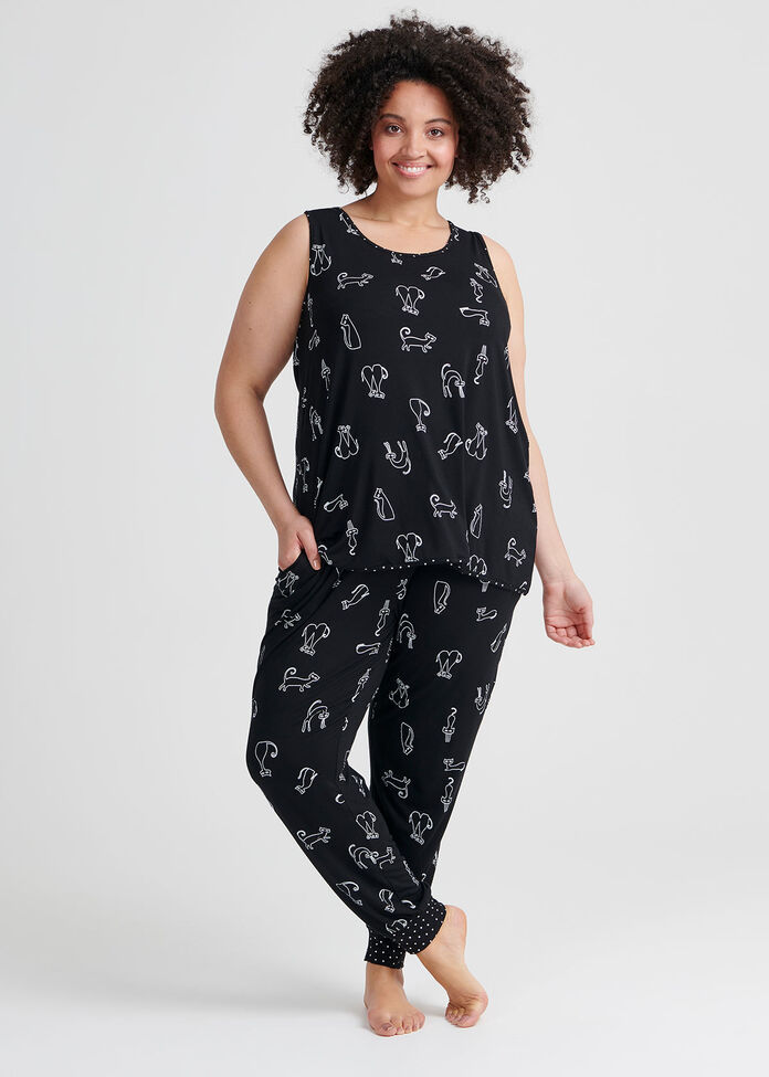 Bamboo Meow Pj Pant, , hi-res