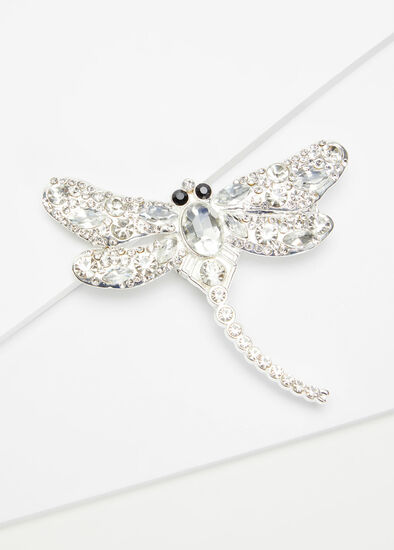 Diamond Dragonfly Brooch