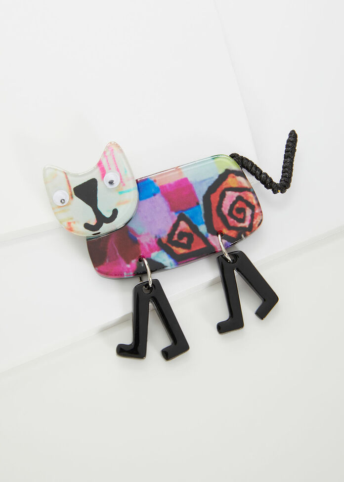 Come Back Kitty Brooch, , hi-res