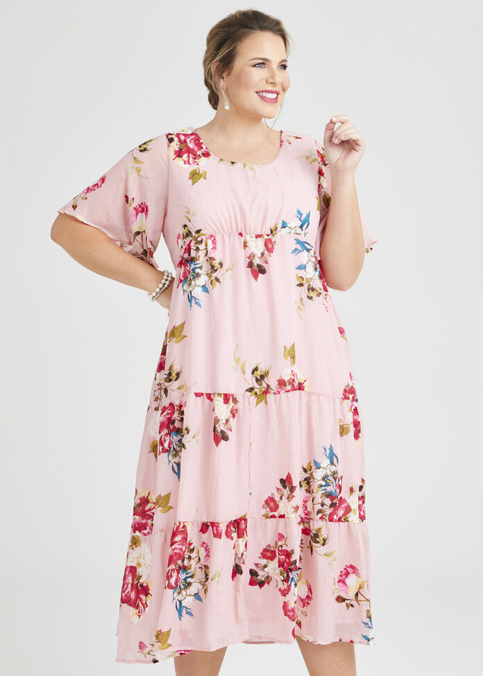 Wild Rose Tier Maxi Dress, , hi-res