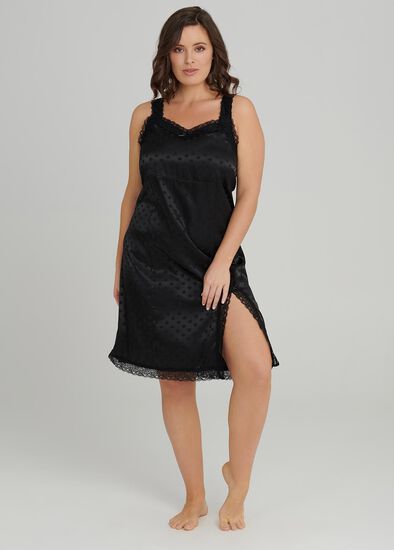 Plus Size Lace Trim Nightie