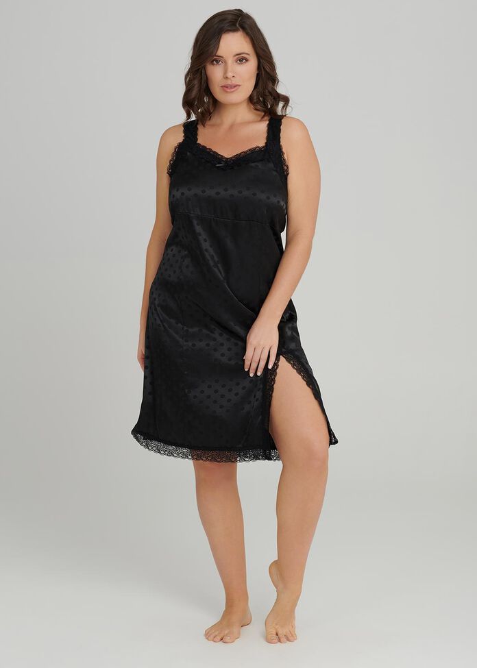 Lace Trim Nightie, , hi-res