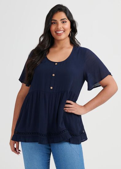 Plus Size Sunrise To Sunset Top