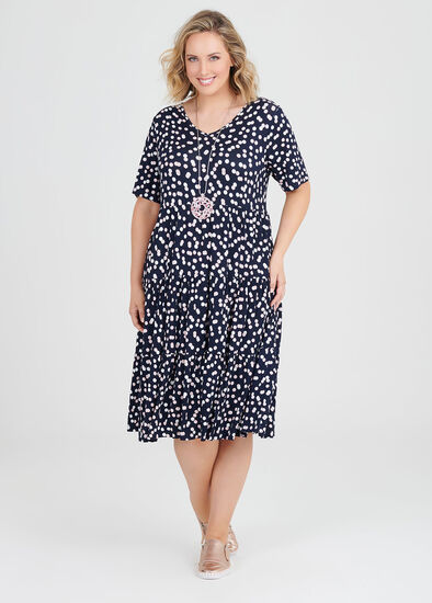 Plus Size Bamboo Spot Dress