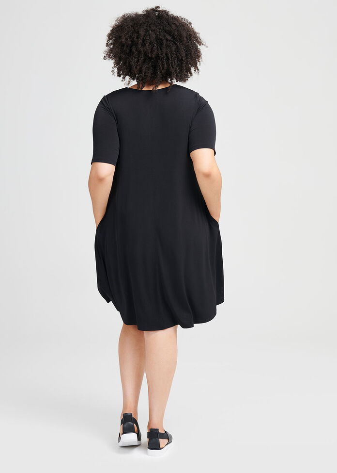 Day To Night Short Sleeve Dress, , hi-res