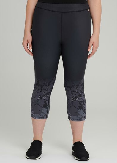 Plus Size Ombre Active Crop Pant