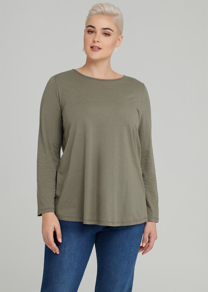 Easy Wear Ls Top, , hi-res