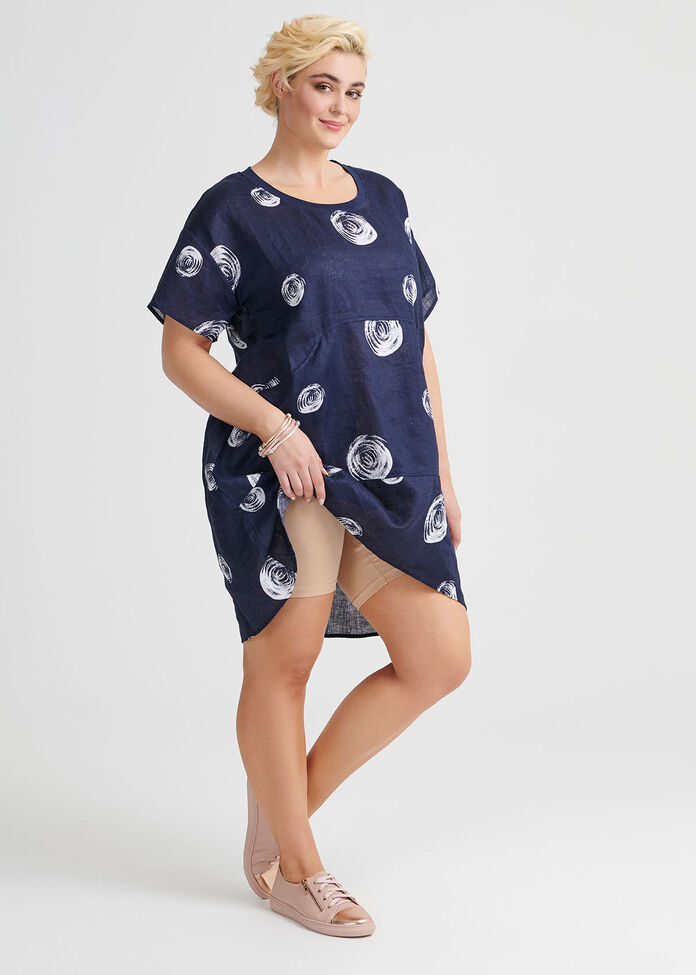 Circle Linen Tunic, , hi-res