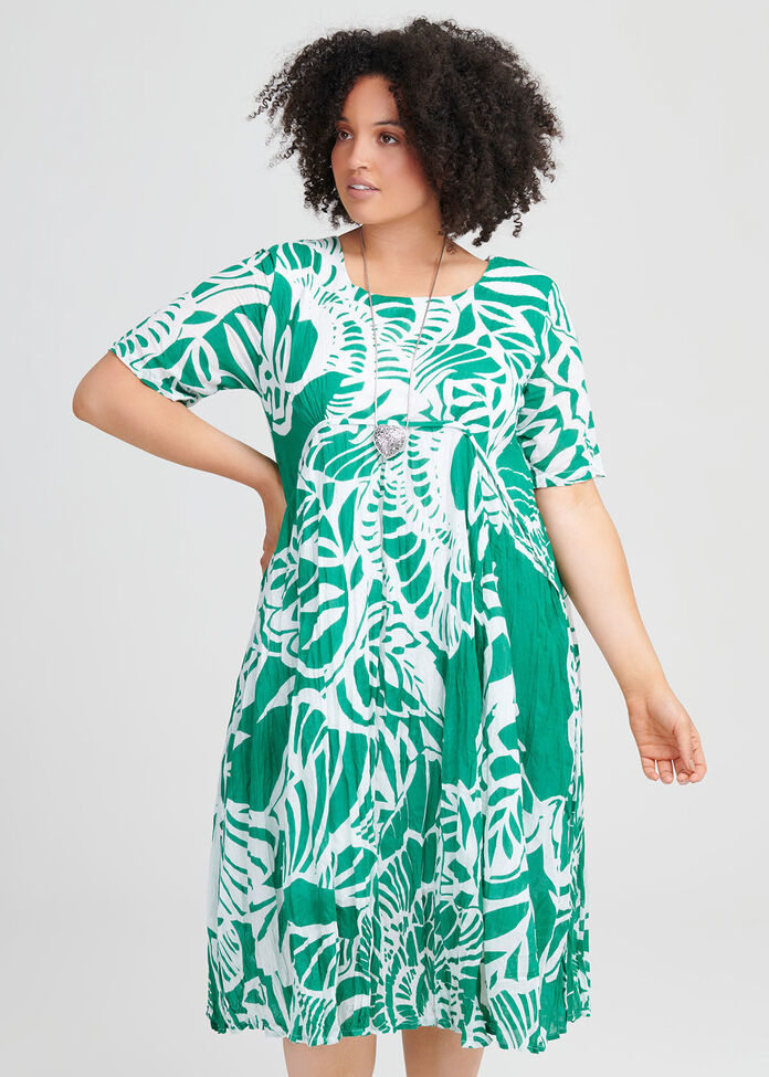 Cotton Tropics Dress, , hi-res