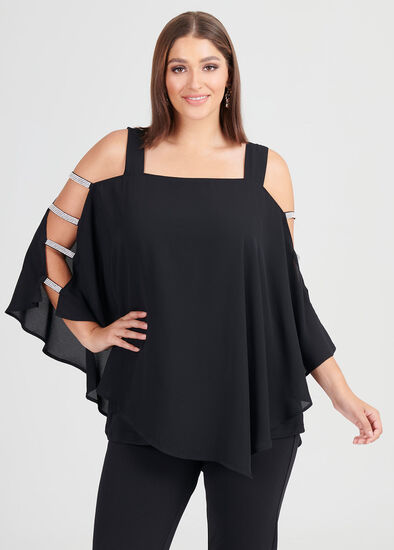 Plus Size Diamond Shimmer Top