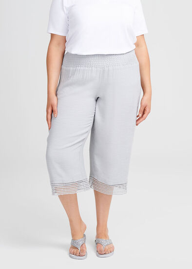 Plus Size Escapade Lace Crop Pant