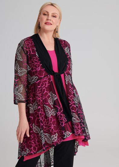 Plus Size Pretty In Pink Cardi