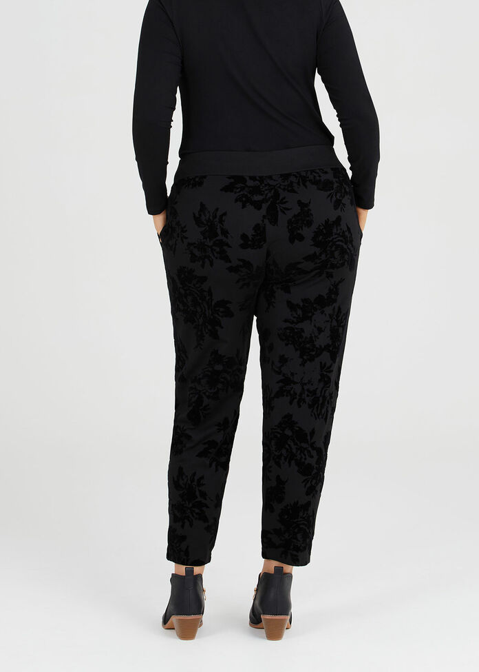 Ponte Noir Flock Pant, , hi-res