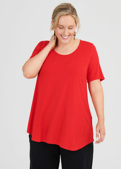 Plus Size Bamboo Base S/slv Top