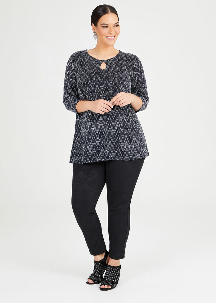 Violetta Lurex Knit Top, , hi-res