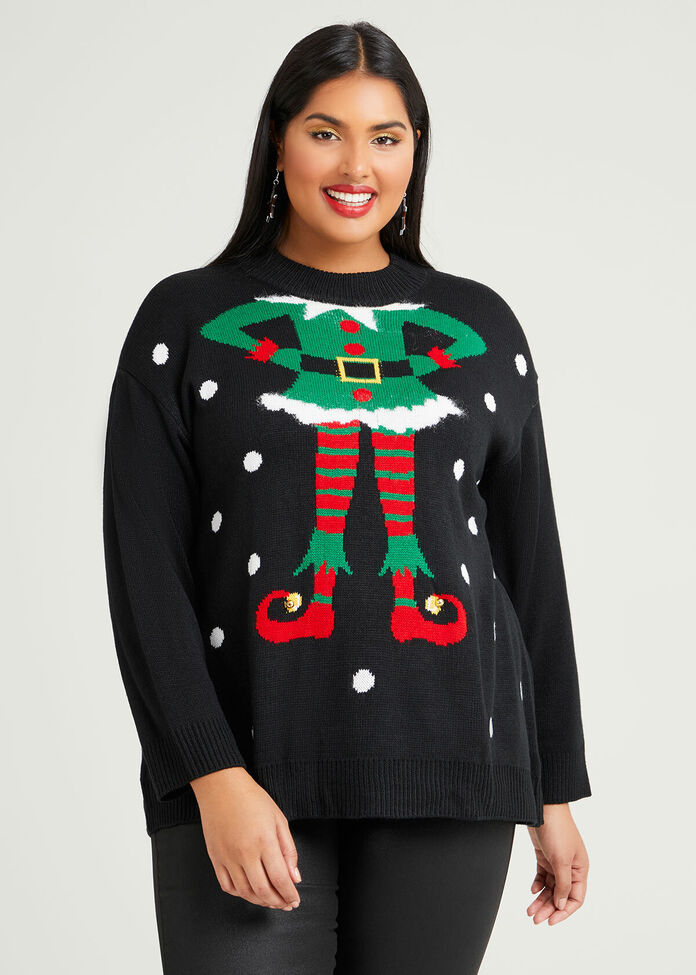 Christmas Elf Jumper, , hi-res